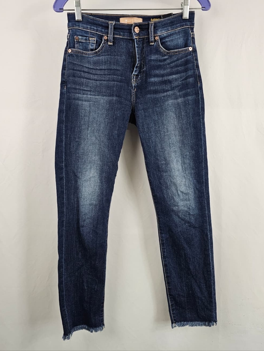 7 For All Mankind Women's Roxanne Mid Rise Ankle Jeans, Sz 25